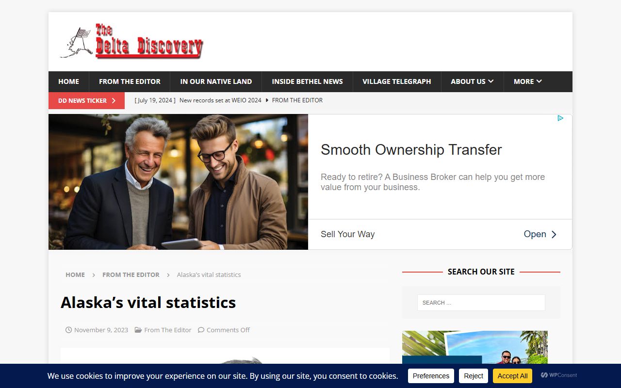 Alaska Vital Statistics 2022 Annual Report with statewide death data